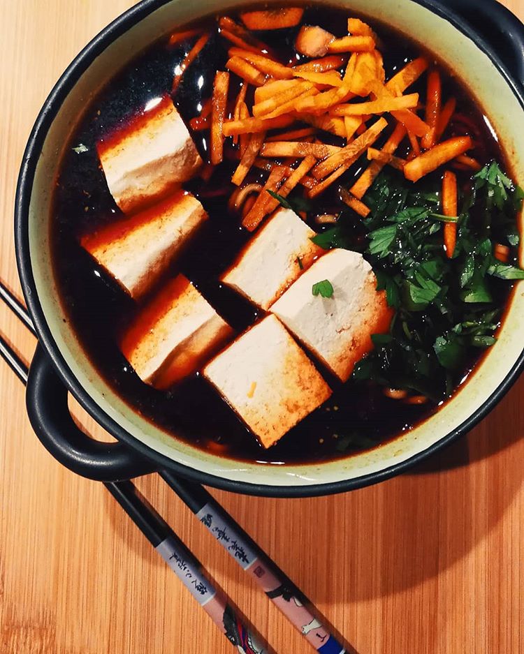Ramen con tofu